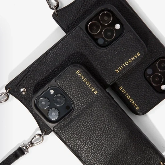 Bandolier Emma Crossbody Black/Gold.iPhone 12 Promax. Airpod case not included. - Picture 4 of 6